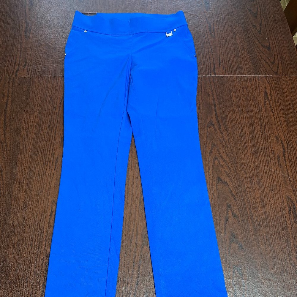 Rafaella Comfort Pants Princess blue RSBH7080 Size 6 Slim Leg